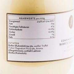 Feinkost Luigi – Trüffelbutter im Glas mit 5 % echtem weißen Trüffel (450g) aus Italien