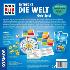 KOSMOS 687748 What's What: Entdecke die Welt, Quizspiel, über 300 Quizfragen, kooperatives Wissensspiel für Kinder & Jugendliche ab 8 Jahren, Ratespaß, Familienspiel