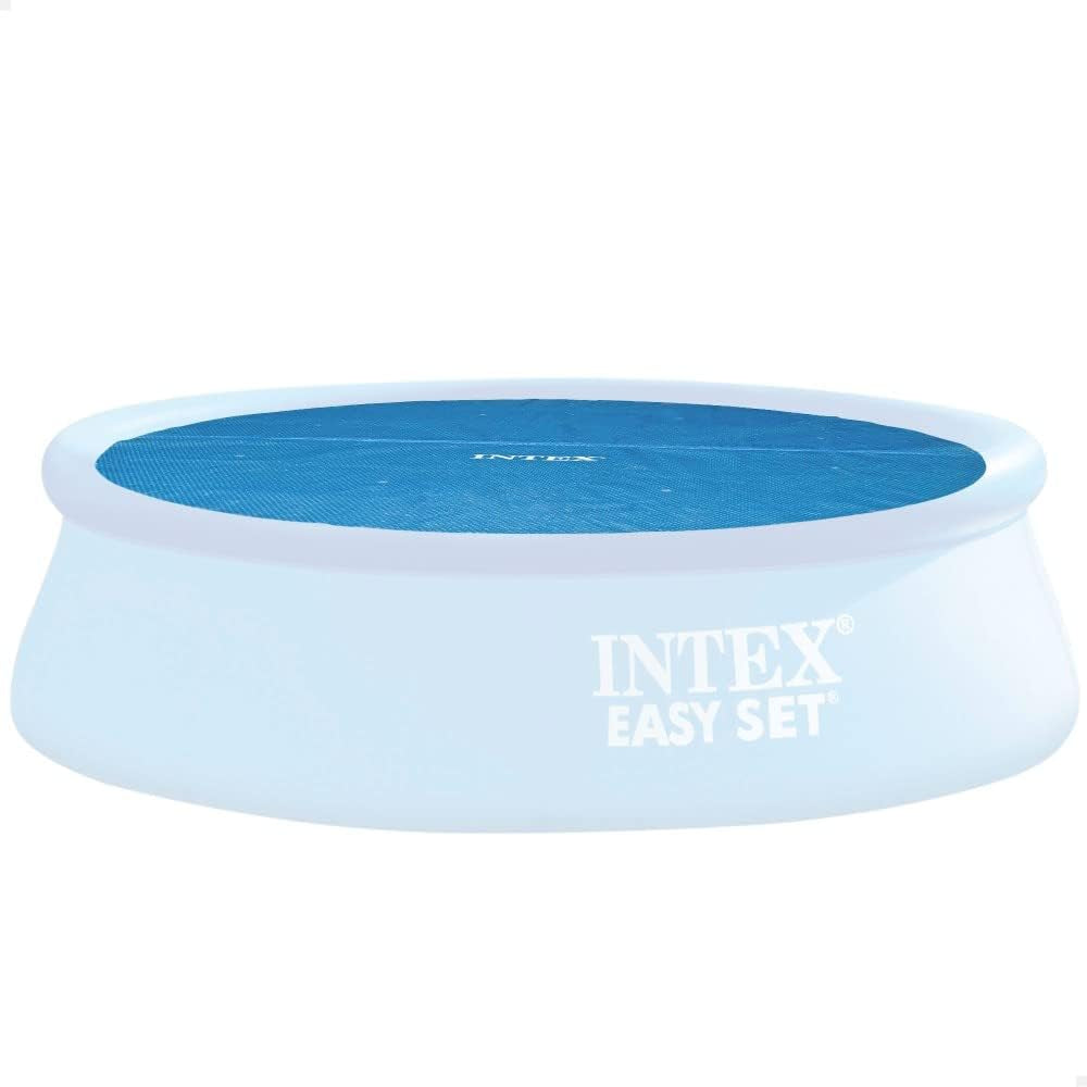 Intex 28014 - Prelată solară, Prelată izolată termic pentru piscine rotunde Easy Set/Frame, Polietilenă, Albastră, ⌀ 488 cm