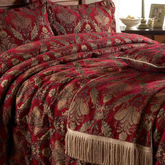 Riva Home Shiraz arunca Paturi si Cuverturi Paoletti Burgundia 130X170Cm