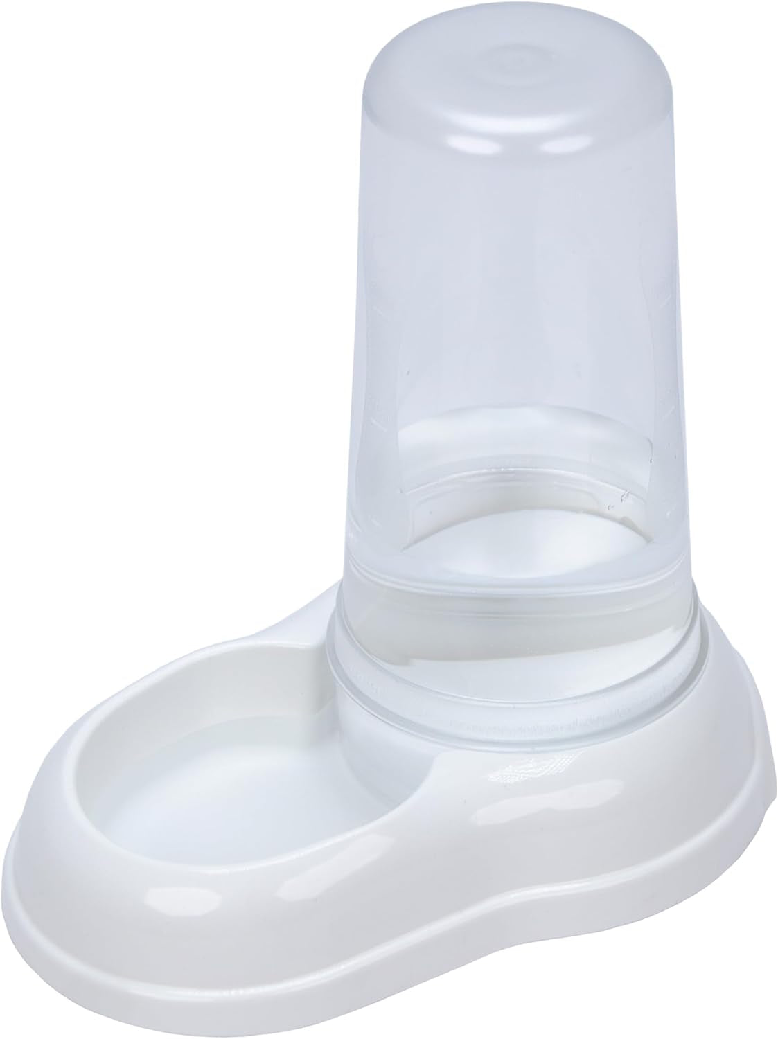 Ferplast AZIMUT 600 Dispenser de hrană și apă pentru câini și pisici, capacitate 0,6 litri, bază antiderapantă, 12,5 x 19 x Î 19,5 cm, albastru