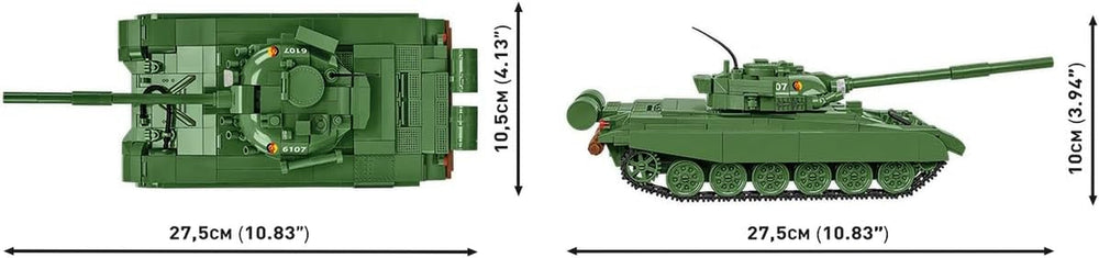 COBI T-72 (East Germany/Soviet), 10.8" x 4.5" x 4.3"