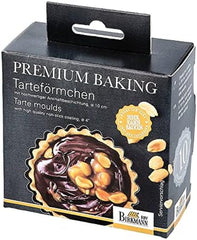 RBV Birkmann Premium Baking, Tarteform, Ø 10 cm, 6 Stück, mit abnehmbarem Boden. Formen und Backbleche Naty Shop