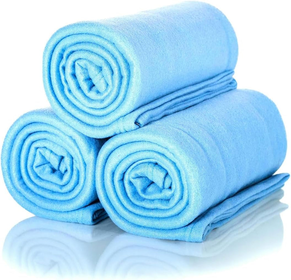 ALCLEAR 3 Stück Öko-Tex-Fleecedecken, Farbe: Anthrazit, große Größe 130 x 160 cm, über 200 g/m2, Sofadecke, Sofadecke, Decke, Wohnzimmerdecke, Picknickdecke, Sofaüberwurf, Decke, Betten und Decken. Besuchen Sie den ALCLEAR-Store Denimblau, 3 Stück, 130 x 160 cm