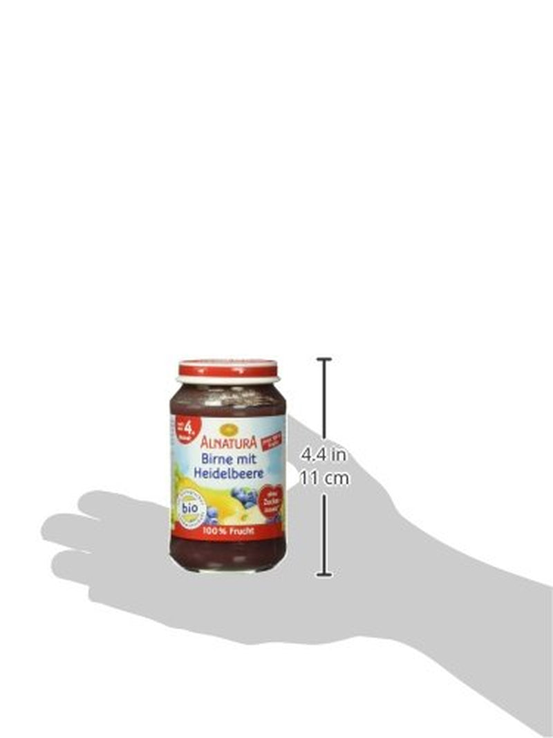 Pară organică cu afine, după 4 luni, 190g