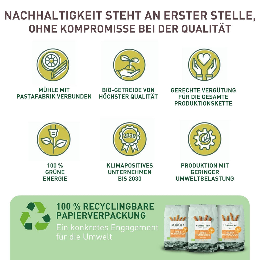 Bio-Tortiglioni-Nudeln Nr. 89 – 500 g Fettarme Weizennudeln – Geringer Fettgehalt – Ballaststoff- und Proteinquelle