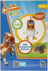 BANDAI GM85005 - Bauernhof Zenon Ballongo Bartolito-Puppe, Mehrfarbig, interaktive Lauf- und Tanzpuppe, Spielzeug mit Musik für Kinder, Party, Geburtstag