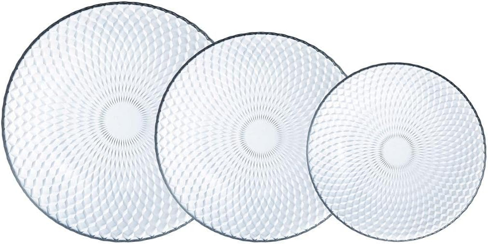 Pampille Set aus transparentem Glasgeschirr, 18-teilig – 6 Personen, transparent Geschirrsets Naty Shop Transparenta