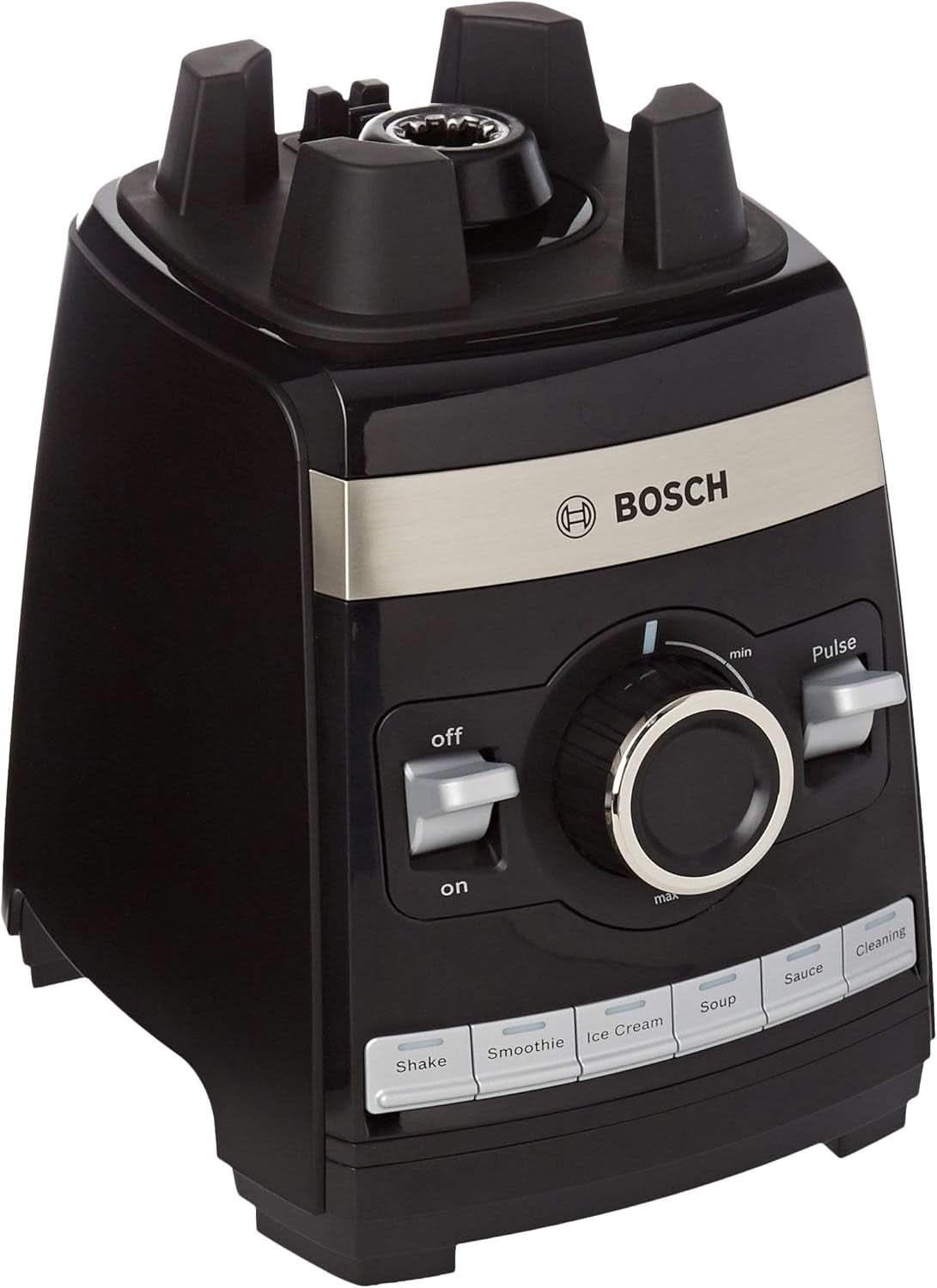 Bosch Standmixer Vitaboost MMBH6P6B, 6-Klingen-Edelstahlmesser, 2.5L Tritan-Mixbehälter, Stopfer, 6 Automatikprogramme, Rezeptbuch, Bpa-Frei, Einfache Reinigung, 45.000 U/Min, 1600 W, Schwarz Mutter und Kind Naty Shop