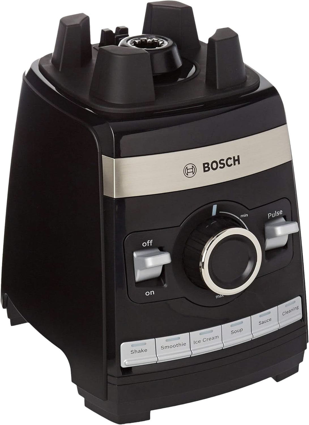 Bosch Standmixer Vitaboost MMBH6P6B, 6-Klingen-Edelstahlmesser, 2.5L Tritan-Mixbehälter, Stopfer, 6 Automatikprogramme, Rezeptbuch, Bpa-Frei, Einfache Reinigung, 45.000 U/Min, 1600 W, Schwarz Mutter und Kind Naty Shop