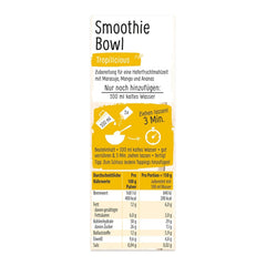 RUF Smoothie Bowl Tropilicious, gustare pentru micul dejun pe bază de ovăz cu mango și fructul pasiunii, preparare rapidă și ușoară, vegan, 1 plic x 50g (pachet de 3)