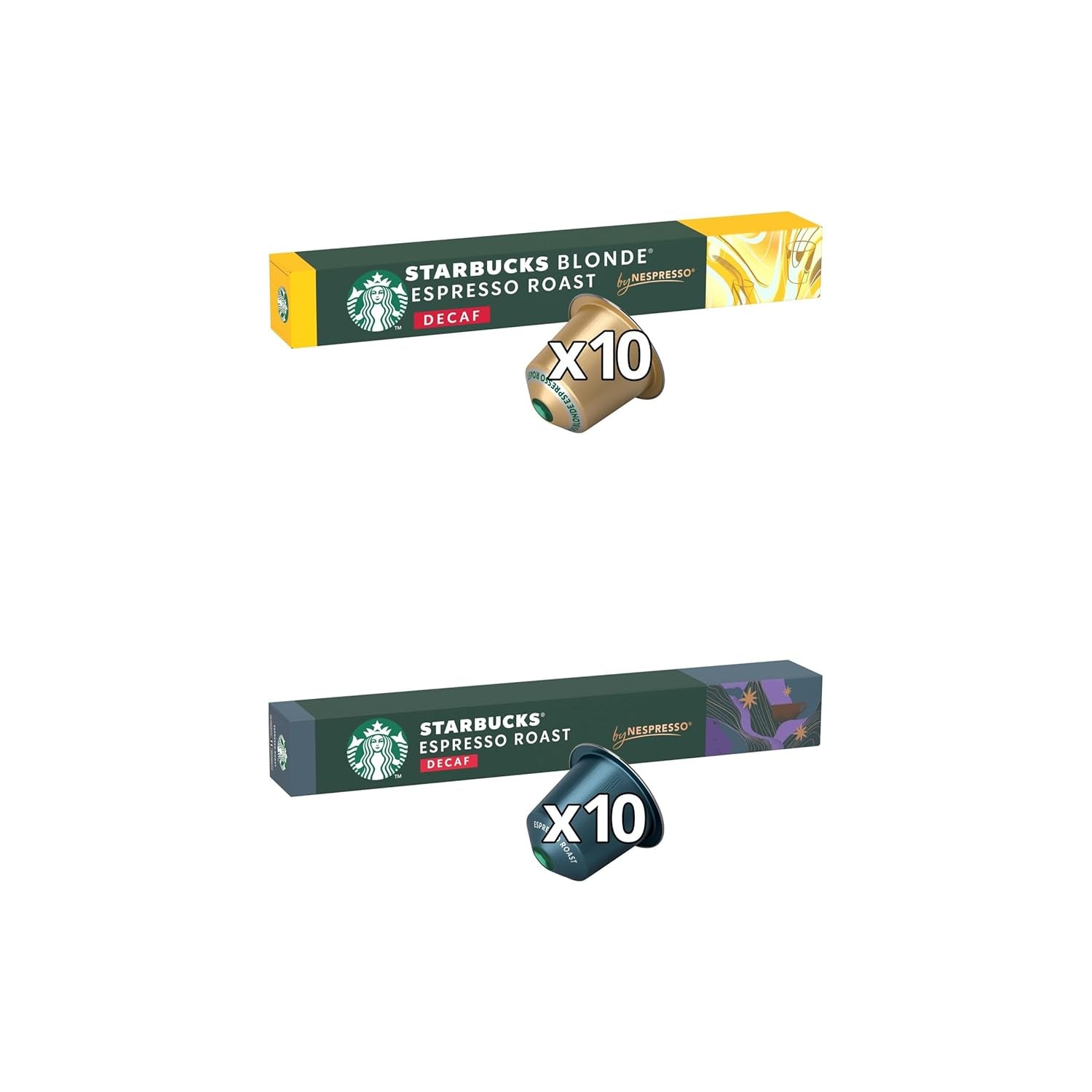 STARBUCKS Explorer Pack Decaf by Nespresso, Kaffeekapseln 6 x 10 (60 Kapseln) – Exklusiv bei Amazon