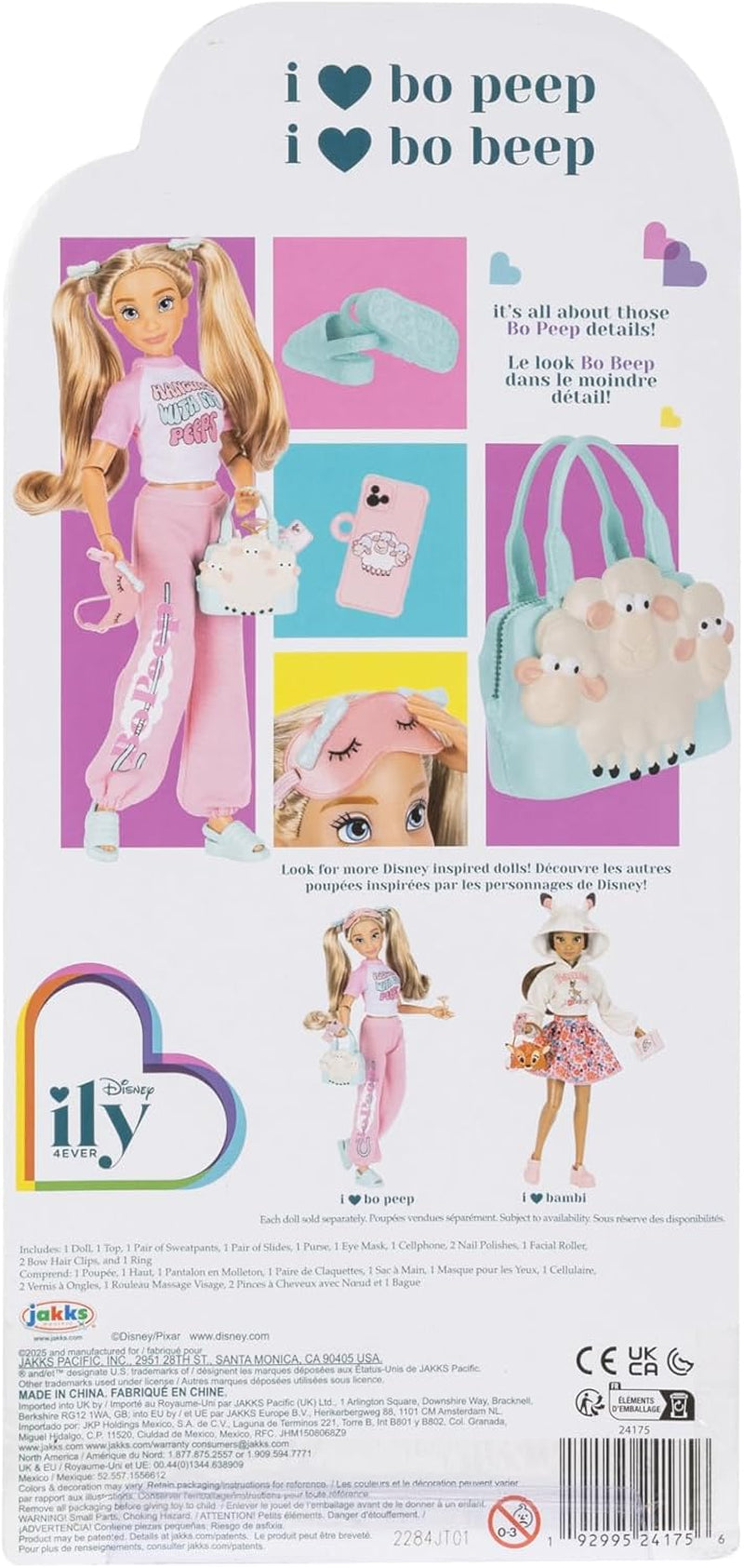 Disney ILY 4ever BO Peep Modepuppe mit Zubehör, 29 cm, 13 Bewegungspunkte, offiziell lizenziert von Jakks Pacific. Komplett mit kombinierbarem Zubehör und glitzerndem Micky-Ring!