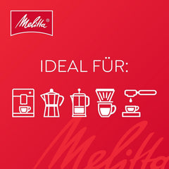 Boabe de cafea Melitta BellaCrema decofeinizate, decofeinizate, 4 x 1 kg, nemăcinate, boabe de cafea pentru aparate de cafea complet automate, fără cofeină, prăjire ușoară, prăjită în Germania, concentrație 3