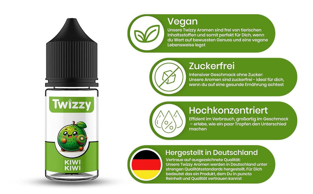 Twizzy Konzentriertes Kiwi-Aroma, 30 ml Aromen Naty Shop