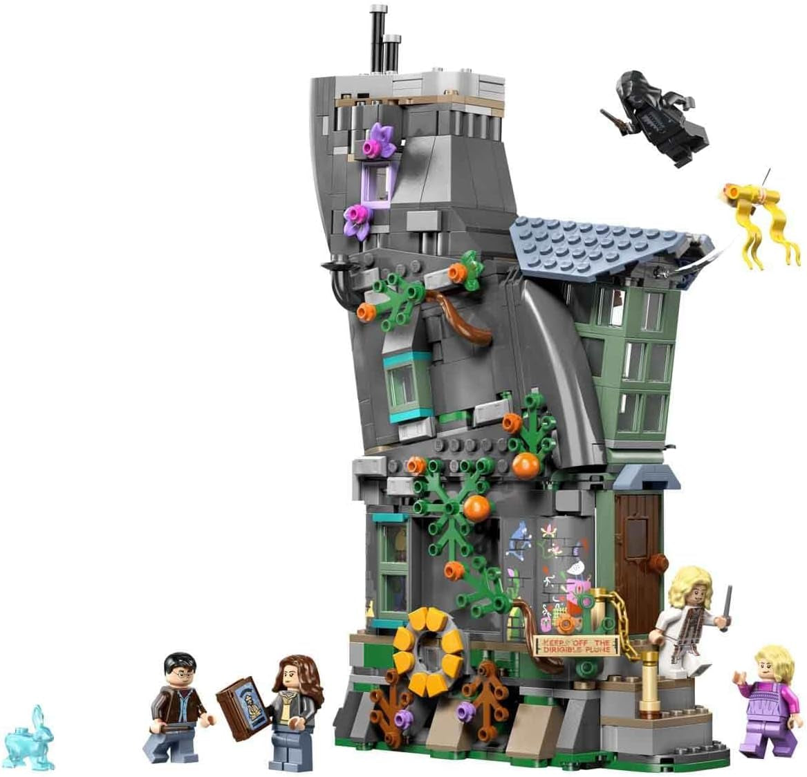 LEGO Harry Potter Luna Lovegoods Haus - Modellbau mit Leuchtstein und 5 Minifiguren - Baukasten DIY Deko fürs Schlafzimmer - Kreatives Geschenk für Mädchen, Jungen und Fans ab 10 Jahren - 76467