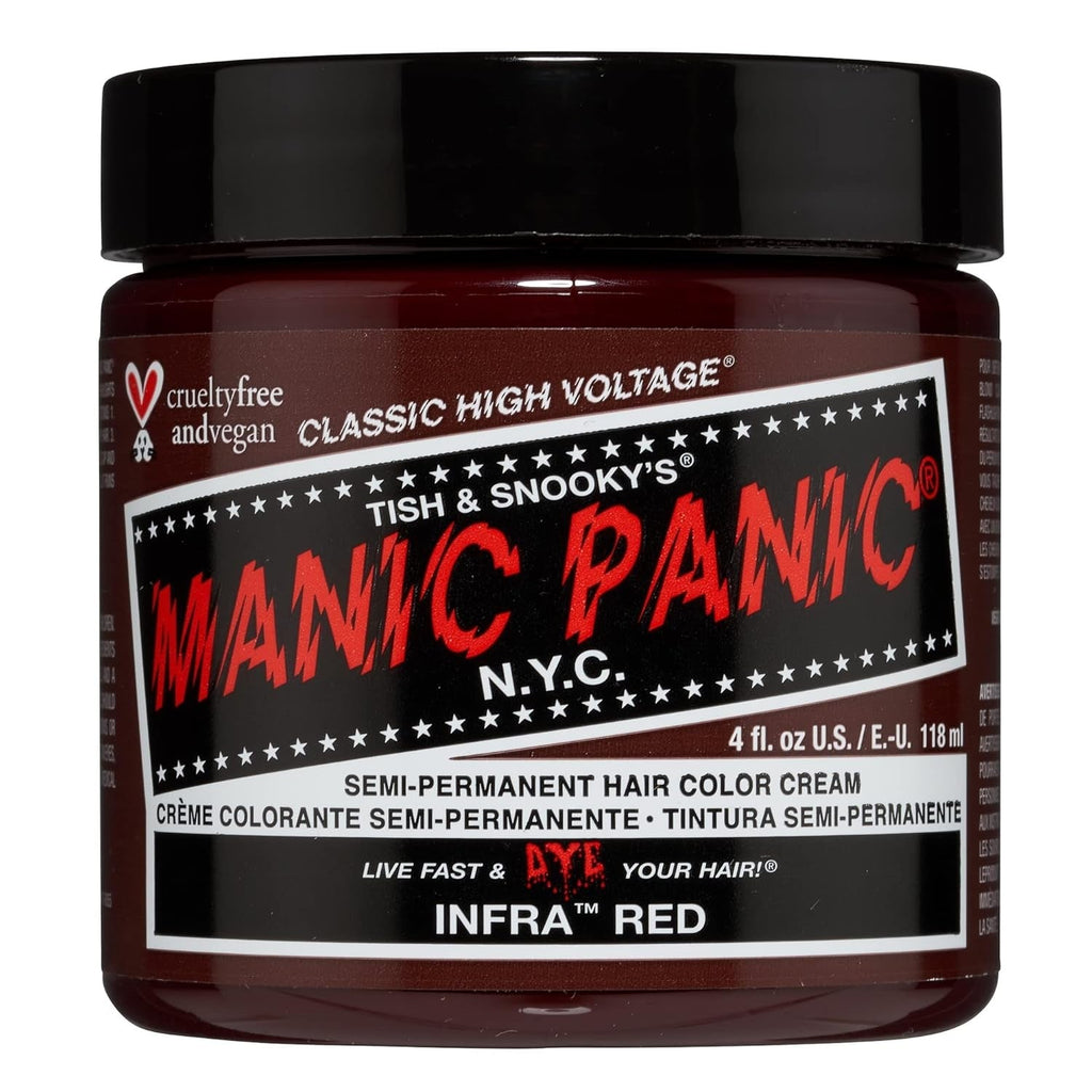 Manic Panic Electric Lizard Classic Cream, vegan, fără cruzime, vopsea de păr verde semipermanentă 118ml Vopsea pentru par Naty Shop Infraroșu 118 Ml (1 pachet)