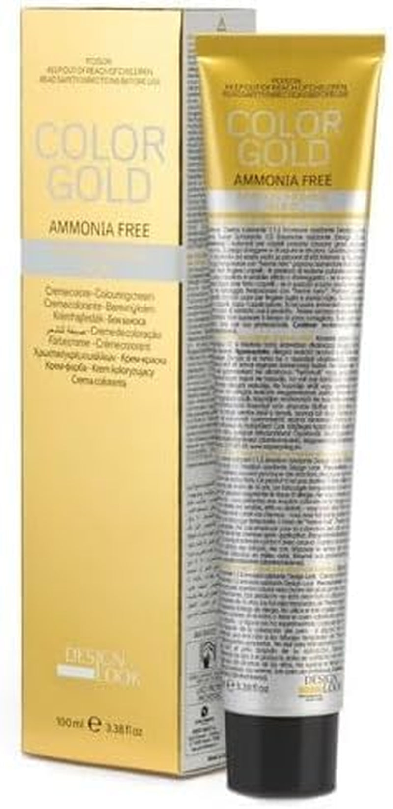 - Crema de culoare Color Gold 7.0 Blond - 100 ml - Vopsea de păr profesională cu acoperire gri Vopsea pentru par Naty Shop 7,0 kg 100 Ml (1 pachet)