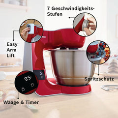 Küchenmaschine MUM5 MUM5X720, integrierte Waage, Edelstahlschüssel 3,9 l, Mixer 1,25 l, 1000 W Mutter und Kind Naty Shop
