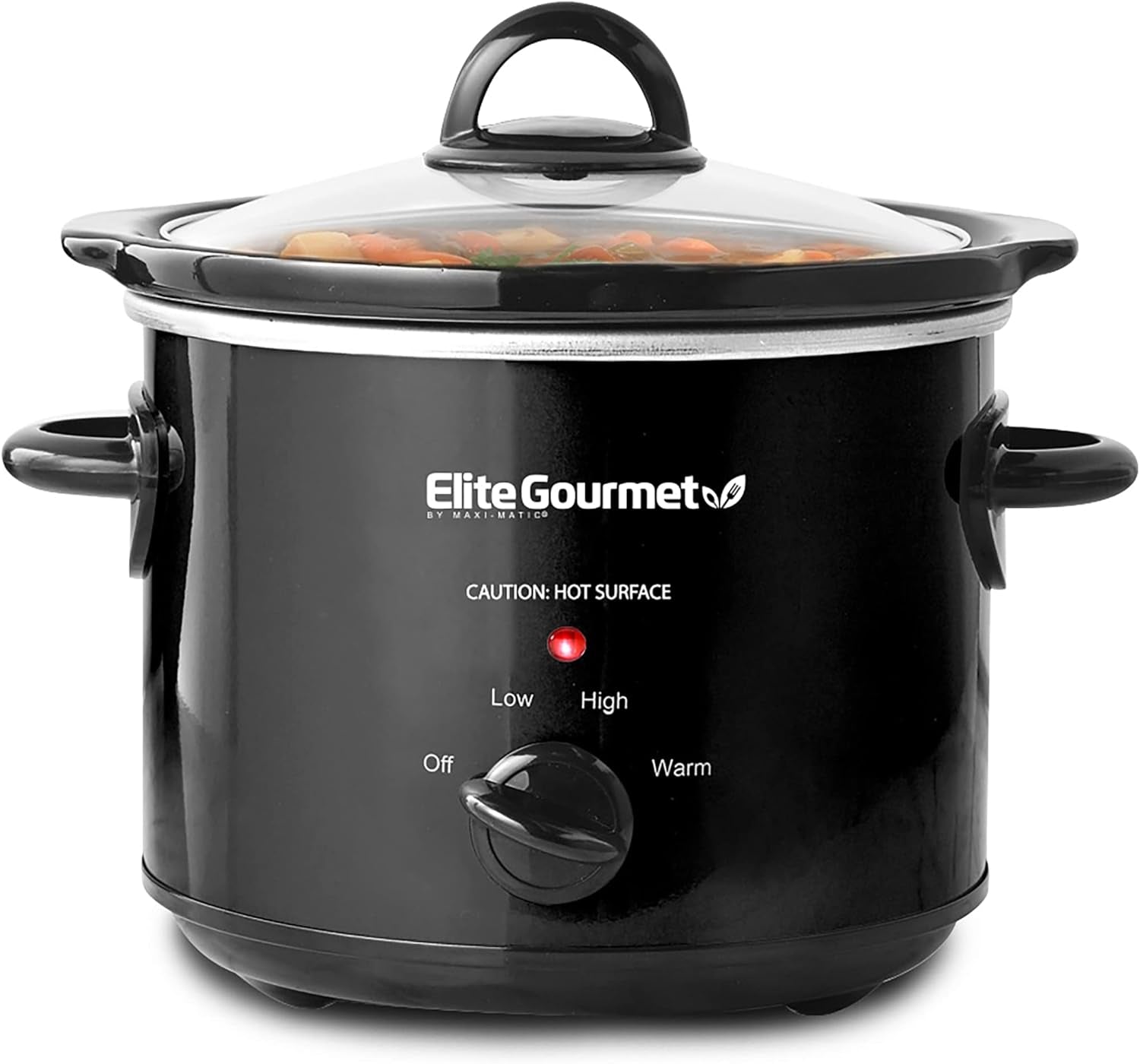 MST-250XS# Elektrischer Keramik-Schongarer mit einstellbarer Temperatur, für Vorspeisen, Saucen, Suppen, Braten, Eintöpfe und Dips, spülmaschinenfest (1,7 l, Edelstahl) Naty Shop Elite Gourmet Mst-250Xw