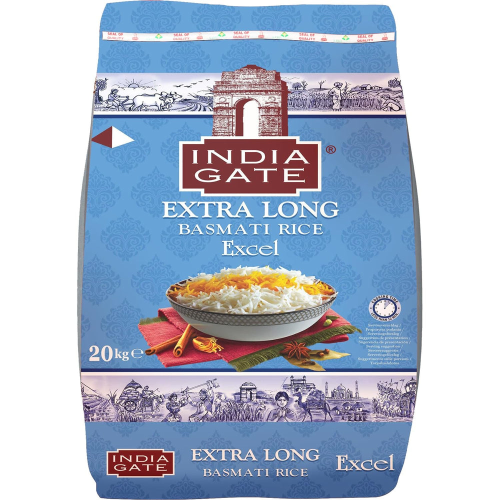 Orez Basmati Premium INDIA GATE – Orez cu bob lung fin, aromat, din India, bob lung fin (1 x 5 kg)