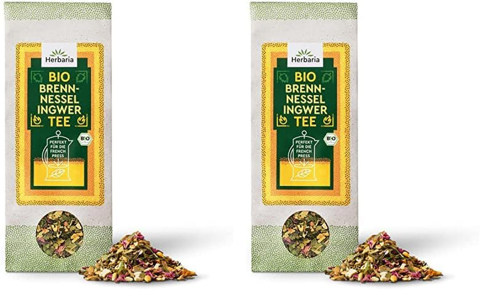 Amestec de ceai Herbaria trandafir-mentă bio 20 g - ceai din plante 100% bio - gust natural seducător și floral & numai ingrediente naturale - produs climatic neutru & ambalaj fără plastic