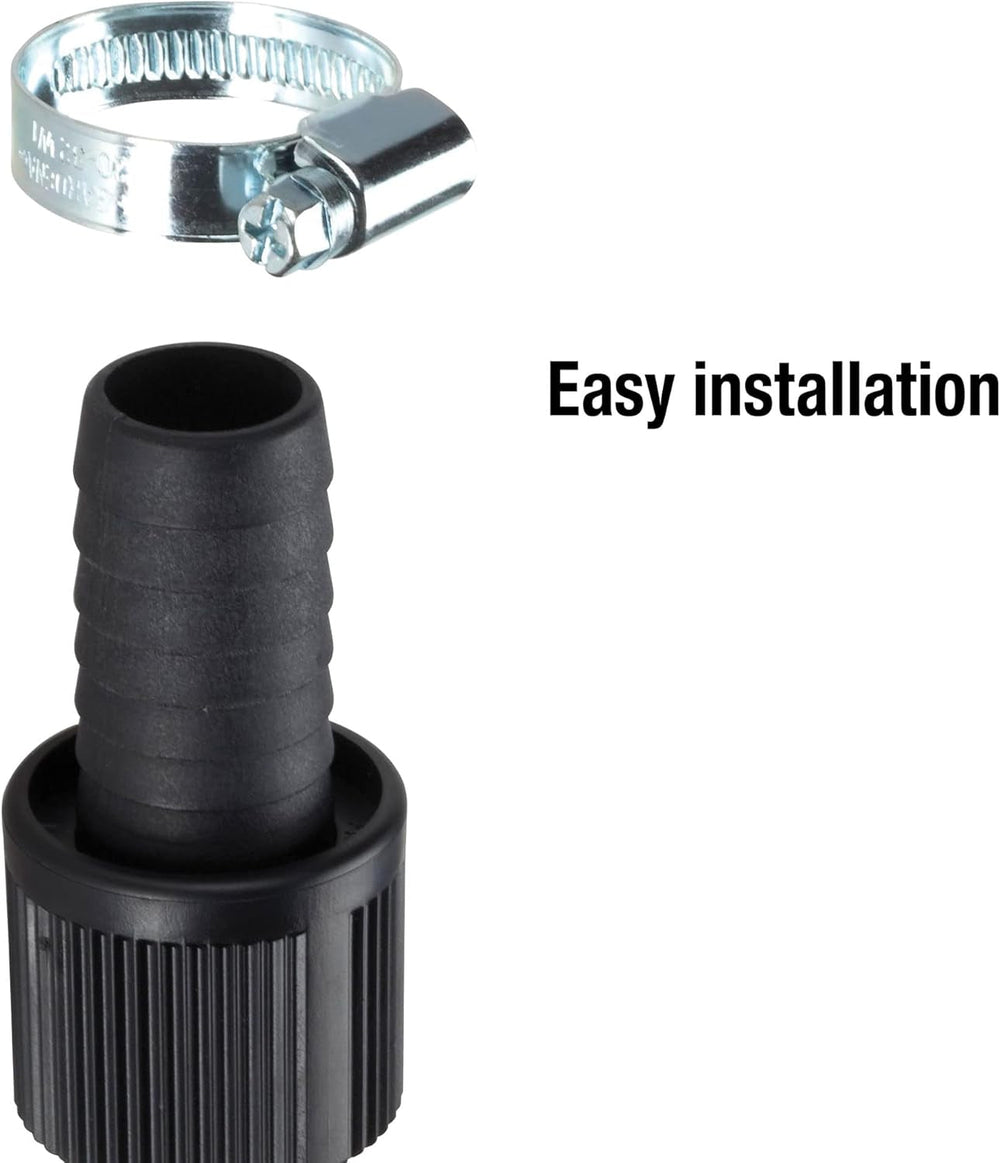 Conector furtun aspirație Gardena 25 mm (1 inch): Conector pompă cu clemă furtun pentru conectare etanșă la furtunul de aspirație (1724-20)