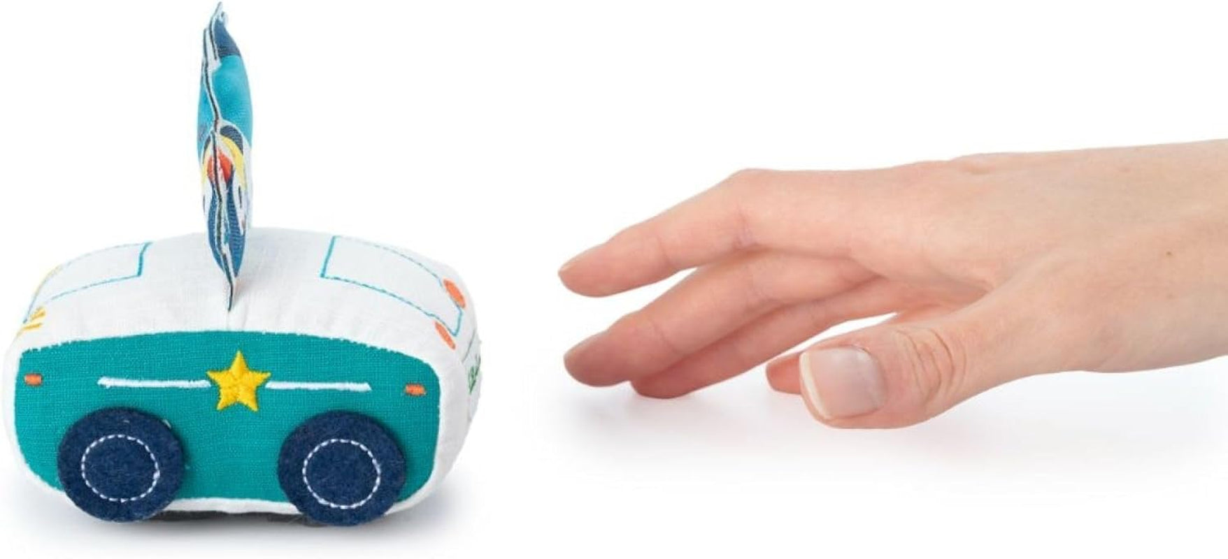 Lilliputiens - Mașina cu fricțiune Marius Rinocerul - Jucărie muzicală și senzorială - Încurajează abilitățile motorii, imaginația și creativitatea copiilor mici - Jucărie de învățare timpurie - De la 18 luni -83440 Jucarii Bebe Naty Shop