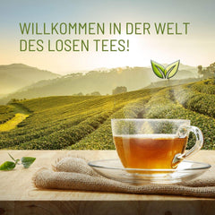 Teeverliebt - Ceai de fructe vrac Amestec pentru șemineu 1000 G I Amestec de ceai cu aromă de Crăciun și fructe de iarnă I Bio 1 Kg