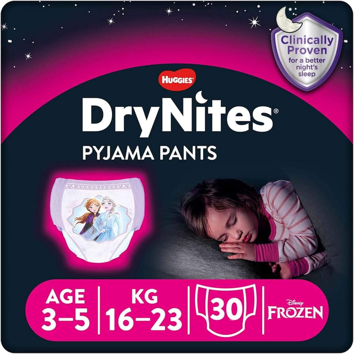 Huggies Drynites Scutece de noapte foarte absorbante pentru fete Mama si Copilul Naty Shop 3-5 Jahre (30 Stück) 30 Stück