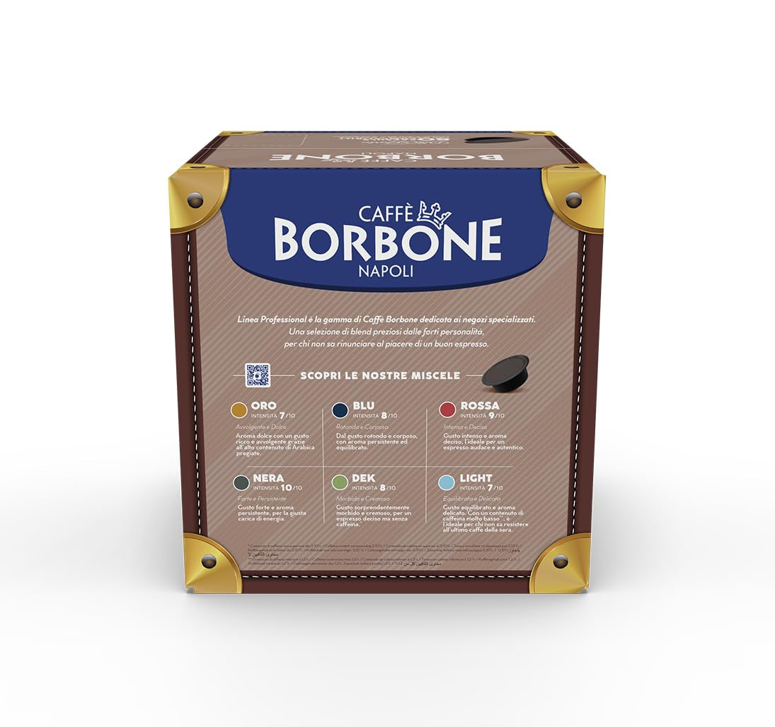Caffè Borbone Don Carlo, Schwarze Kaffeemischung - 50 Kapseln - Kompatibel mit Lavazza®* A Modo Mio®* Haushalts-Espressomaschinen