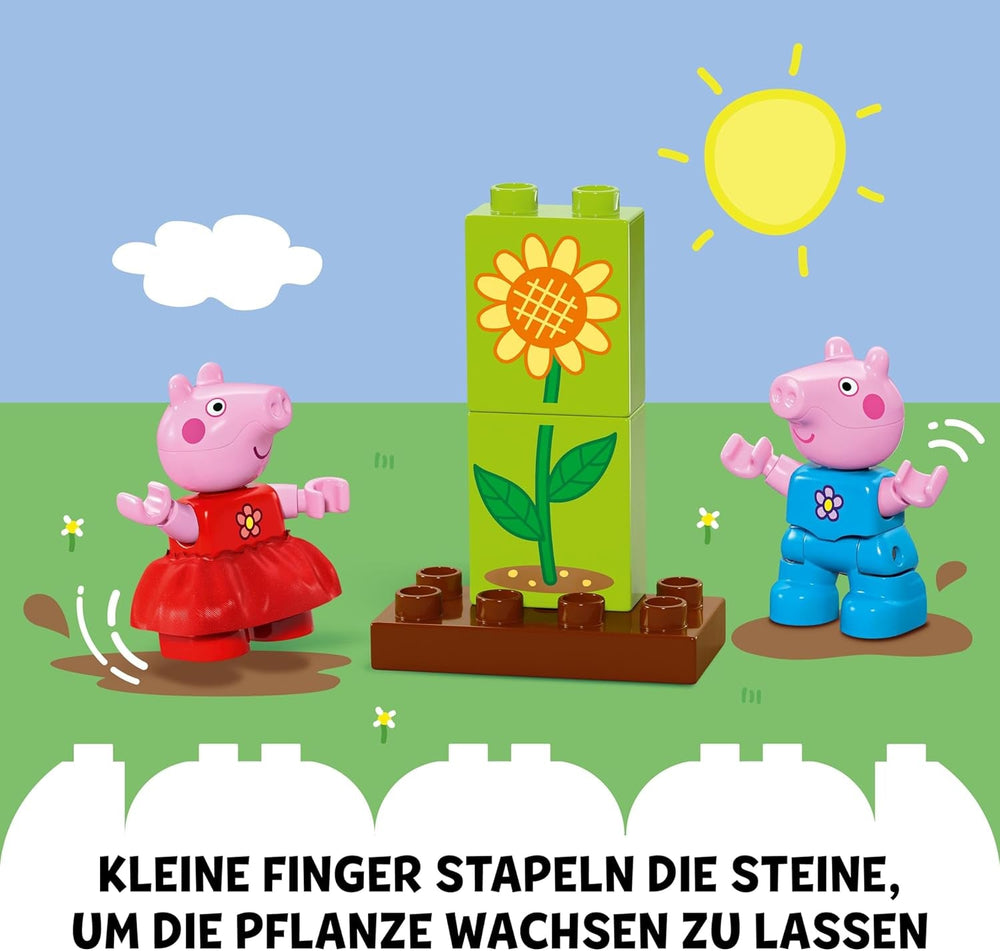 LEGO DUPLO Peppa's Garden With Tree House: Toy Tree, Set de învățare pentru preșcolari de construit și reconstruit cu 2 figuri, Idee de cadou pentru copii de la 2 ani, băieți și fete 10431 Seturi de constructie Besuche den LEGO-Store