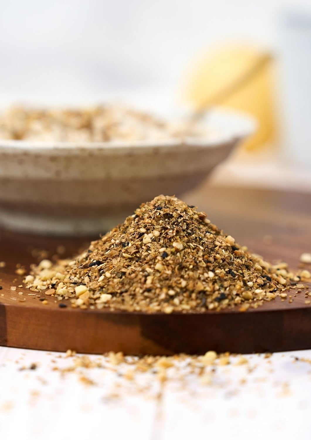Fuchs Gewürze - Porridge Topping "Sweet Dukkah" - crunchy Topping mit Haselnuss, Sesam und Mandeln für Oat-Meals - aus natürlichen Zutaten - 60 g in wiederverwendbarer, recyclebarer Dose