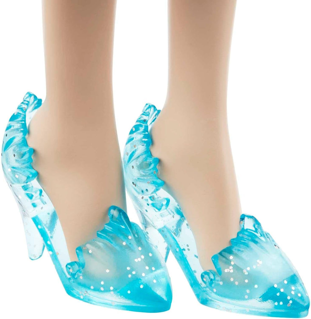 Mattel Disney Die Eiskönigin Elsa Puppe, Die Eiskönigin Puppe, kämmbare blonde Haare, beweglich, ausziehbare Schuhe, Disney Geschenke, Spielzeug ab 3 Jahre, HLW47