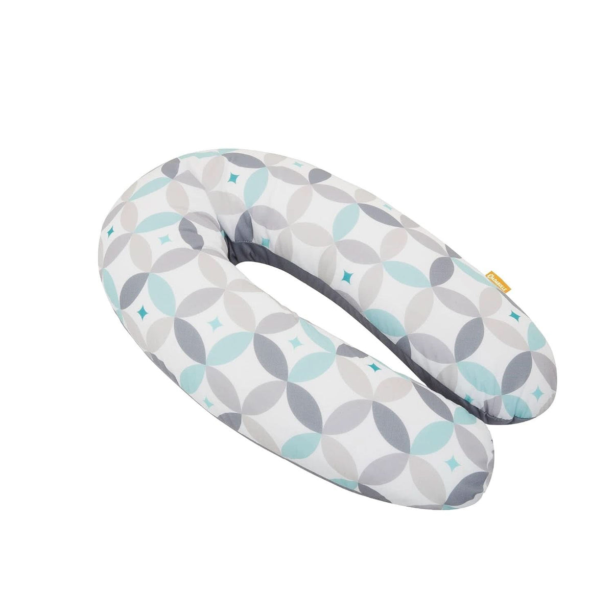 Badabulle Pernă de alăptare și pernă de sarcină pufoasă, 150 cm, include husă, formă ergonomică Accesorii Hrana si Alaptare Bebe Naty Shop Graphic