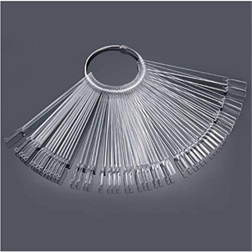 40 de bețișoare pentru capsule de ojă artificială, evantai practic, nail art (40, transparente)