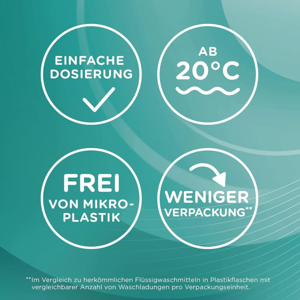 Waschmitteltücher Dr. Beckmann MAGIC LEAVES COLOR | Vordosierte und wasserlösliche Waschtücher | Platzsparend und einfach zu bedienen | 25 Blatt Waschmittel von Naty Shop