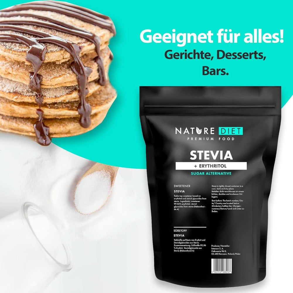 Nature Diet - Stevia-Süßstoff, 1 kg Süßstoffe Naty Shop