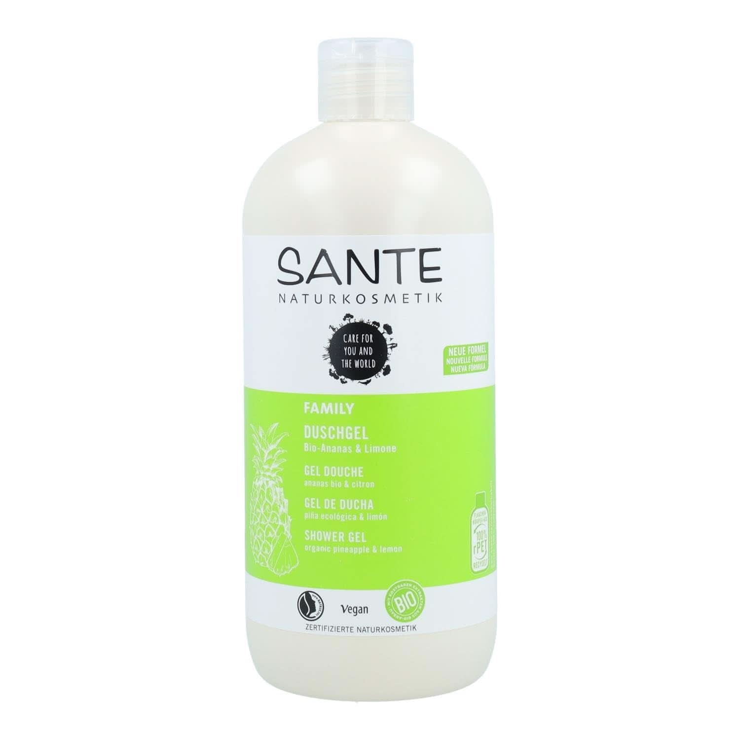 SANTE Naturkosmetik Erfrischendes Duschgel mit Zitrusduft, 950 ml Dusche und Bad Naty Shop 500 ml Fruchtig, frisch