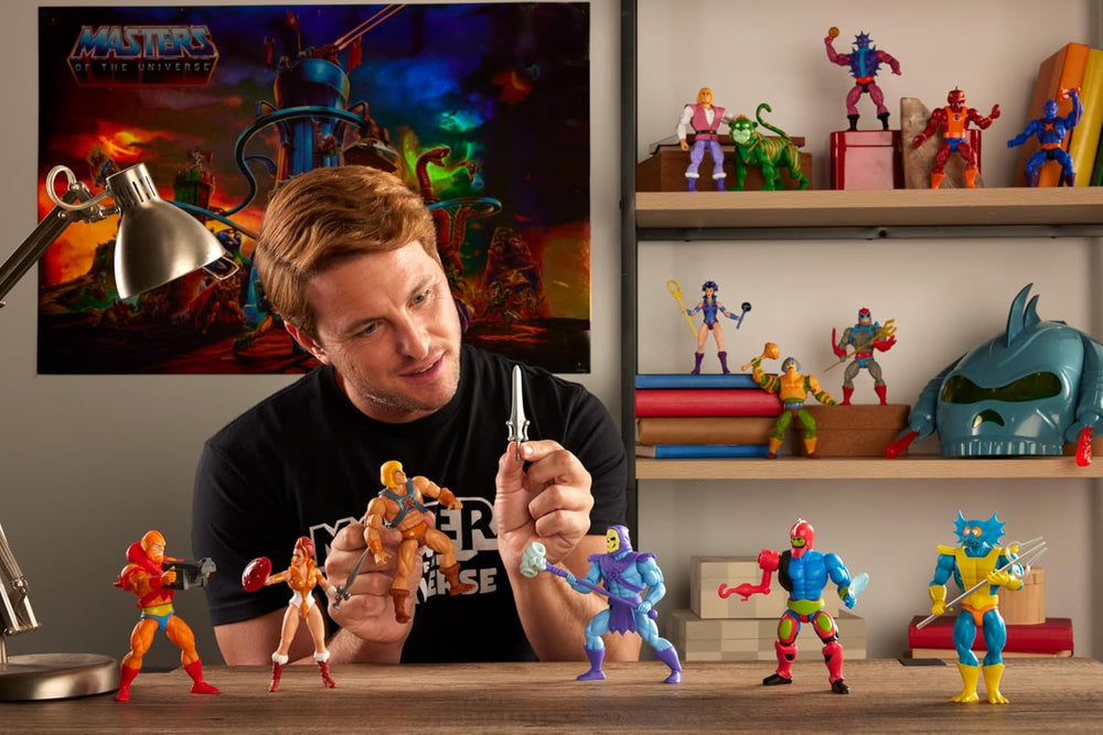 Masters of the Universe Origins Toy Cartoon Teela Actionfigur ca. 14 cm hoch Motu Heroine Zubehör und Mini Comic HYD27 Actionfiguren Naty Shop