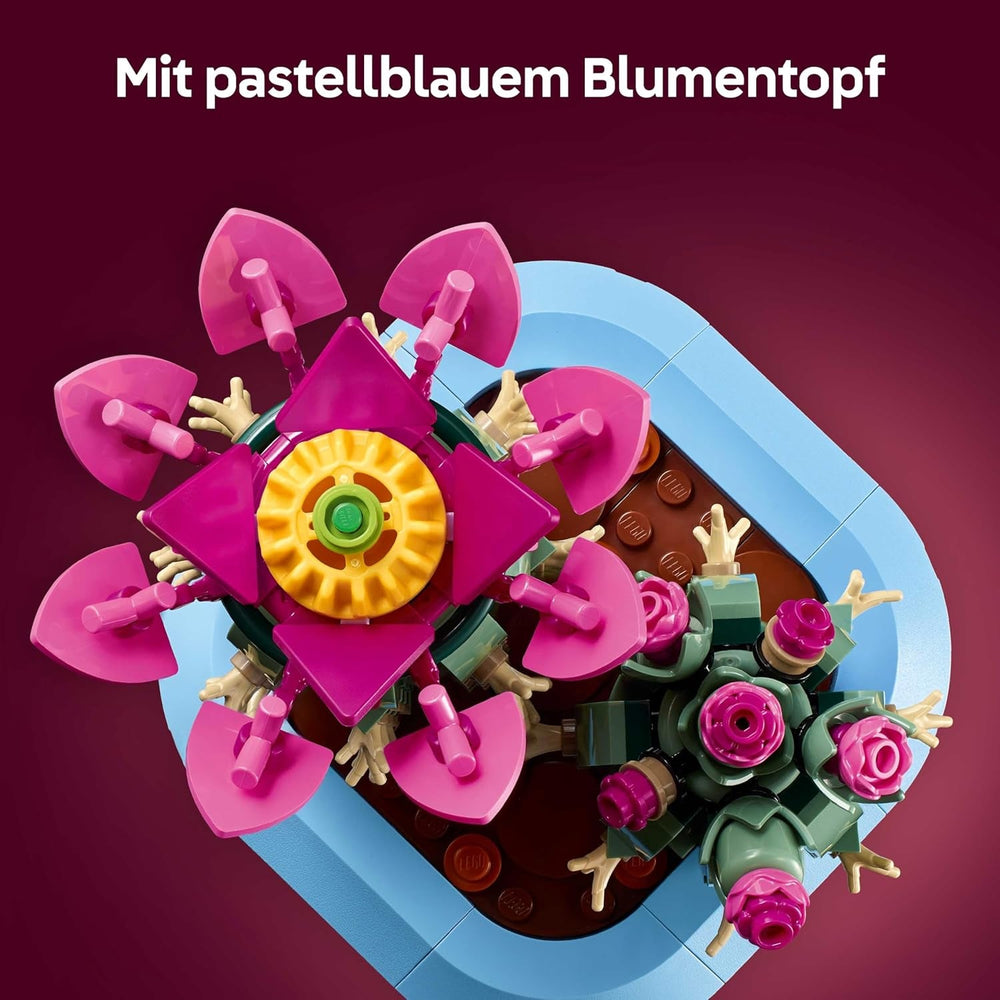 LEGO Botanicals Blühender Kaktus - Set mit Kunstpflanze mit 2 Kakteen & künstlichen Blüten - DIY Deko - Geschenkidee zum Geburtstag für Mädchen ab 9 Jahren & Erwachsene Pflanzenliebhaber - 11509