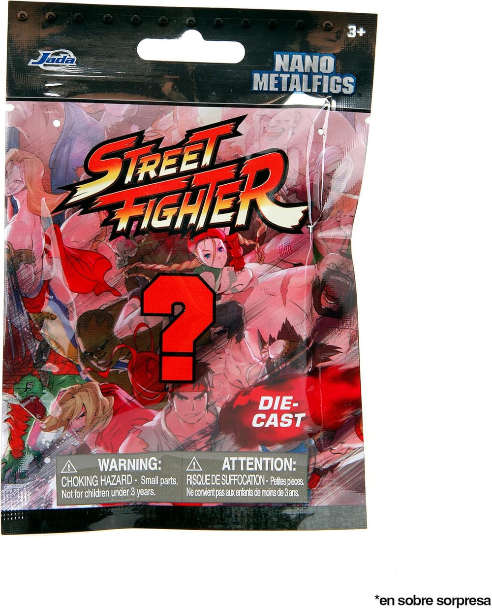 Jada Toys Street Fighter-Figur (1X Mystery-Figur im Blindpack) – Detaillierte Nano-Sammelfigur (4 cm), 1 von 13 Street Fighter-Figuren aus Metall für Fans und Sammler ab 3 Jahren, Wave 1 Actionfiguren Naty Shop