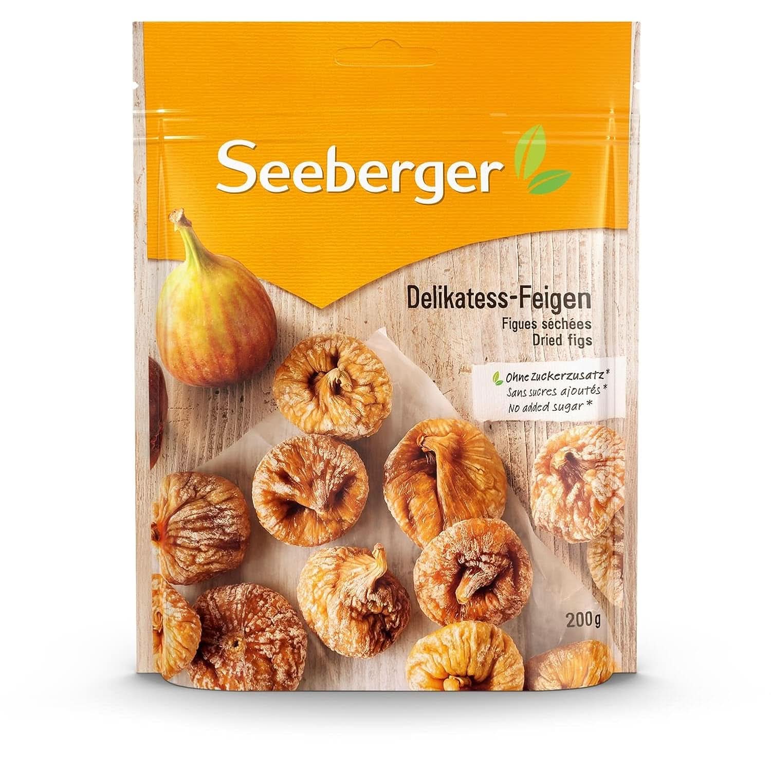 Seeberger Delikatess, Getrocknete Feigen - süß wie Honig, 12 x 200 Gramm Naty Shop dehydrierte Produkte 12 x 200 Gramm 12 x 200 Gramm