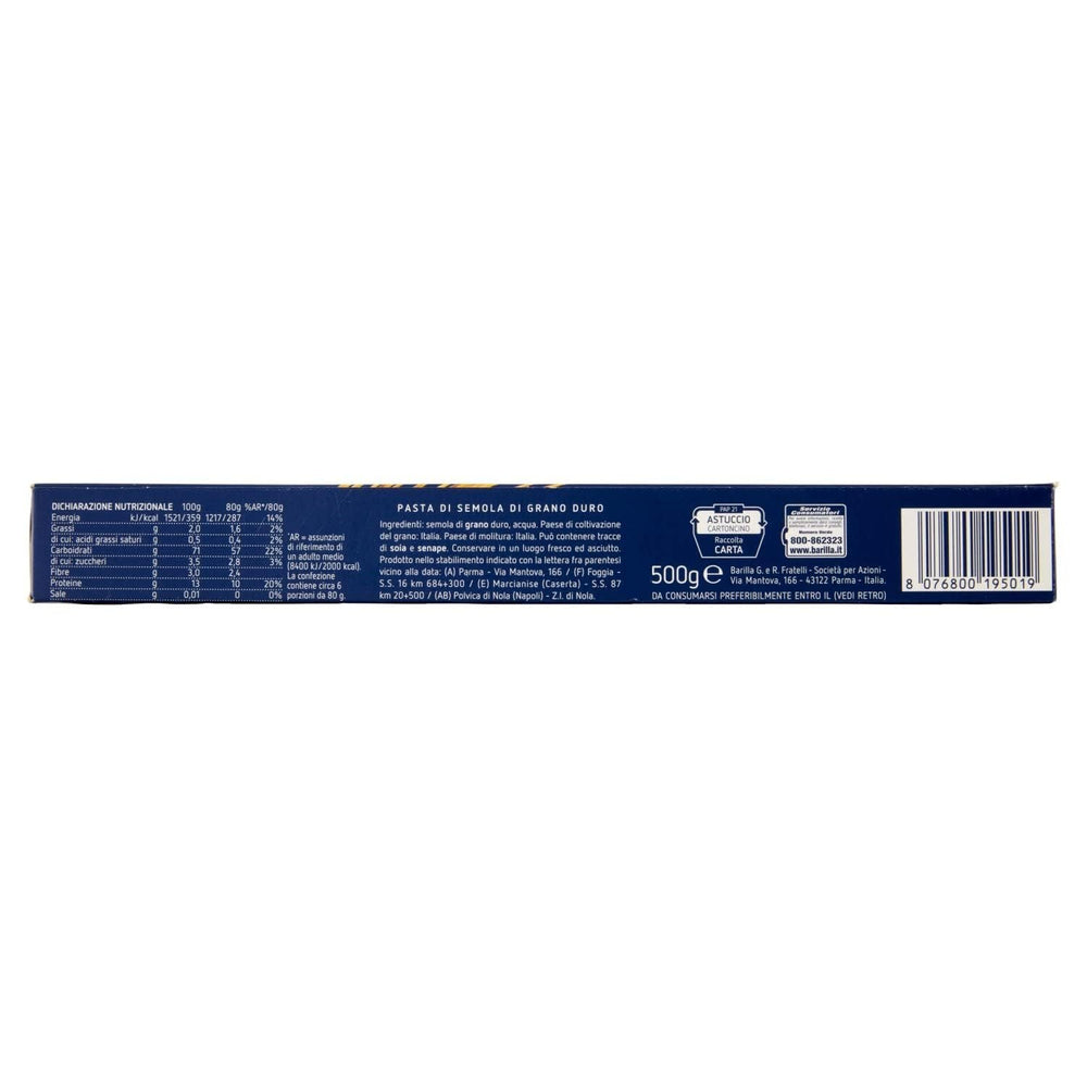 Paste Barilla Classic Capellini Nr. 1, făcute din grâu dur de înaltă calitate, întotdeauna al dente, 500g