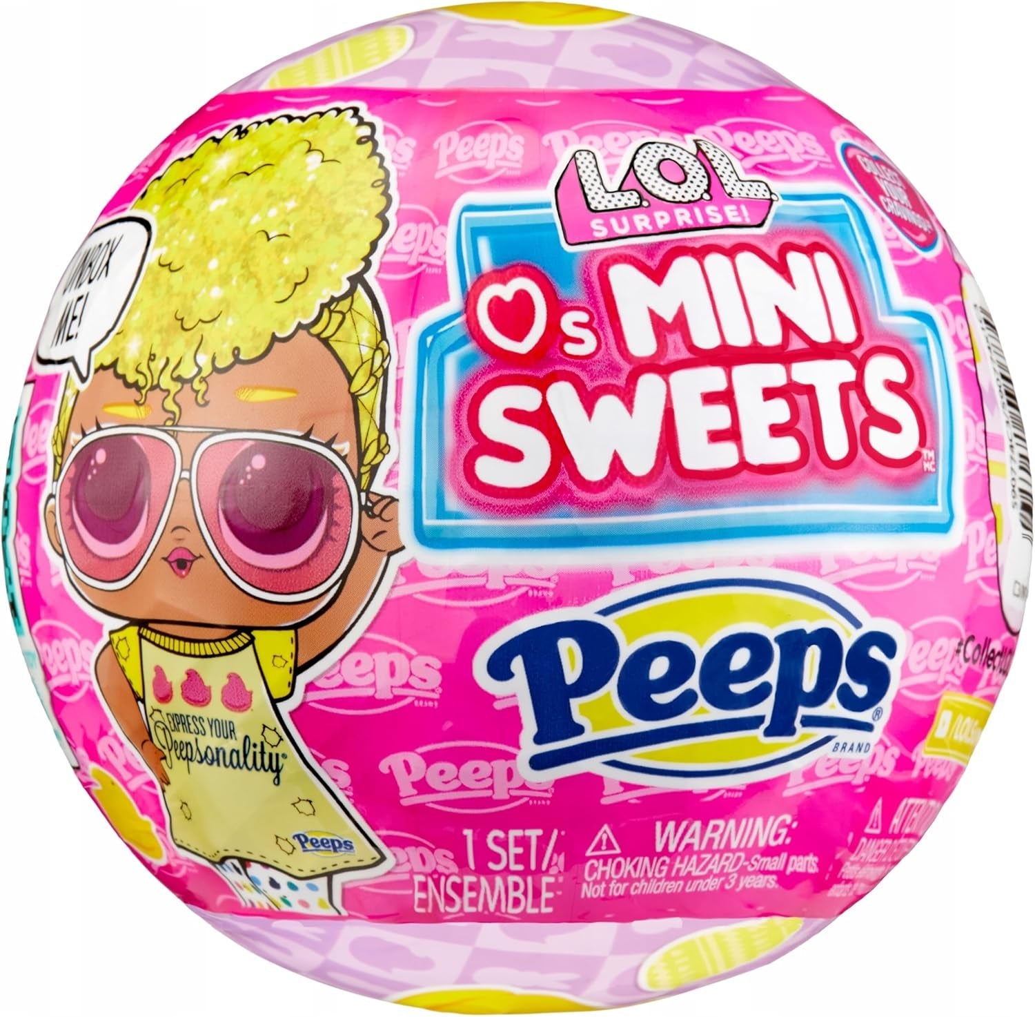L.O.L. Surprise! Loves Mini Sweets Peeps - Tough Chick - Limitierte Auflage mit Frühlingsthema - Sammlerpuppe mit 7 Überraschungen - Für Mädchen, Jungen und Sammler ab 4 Jahren