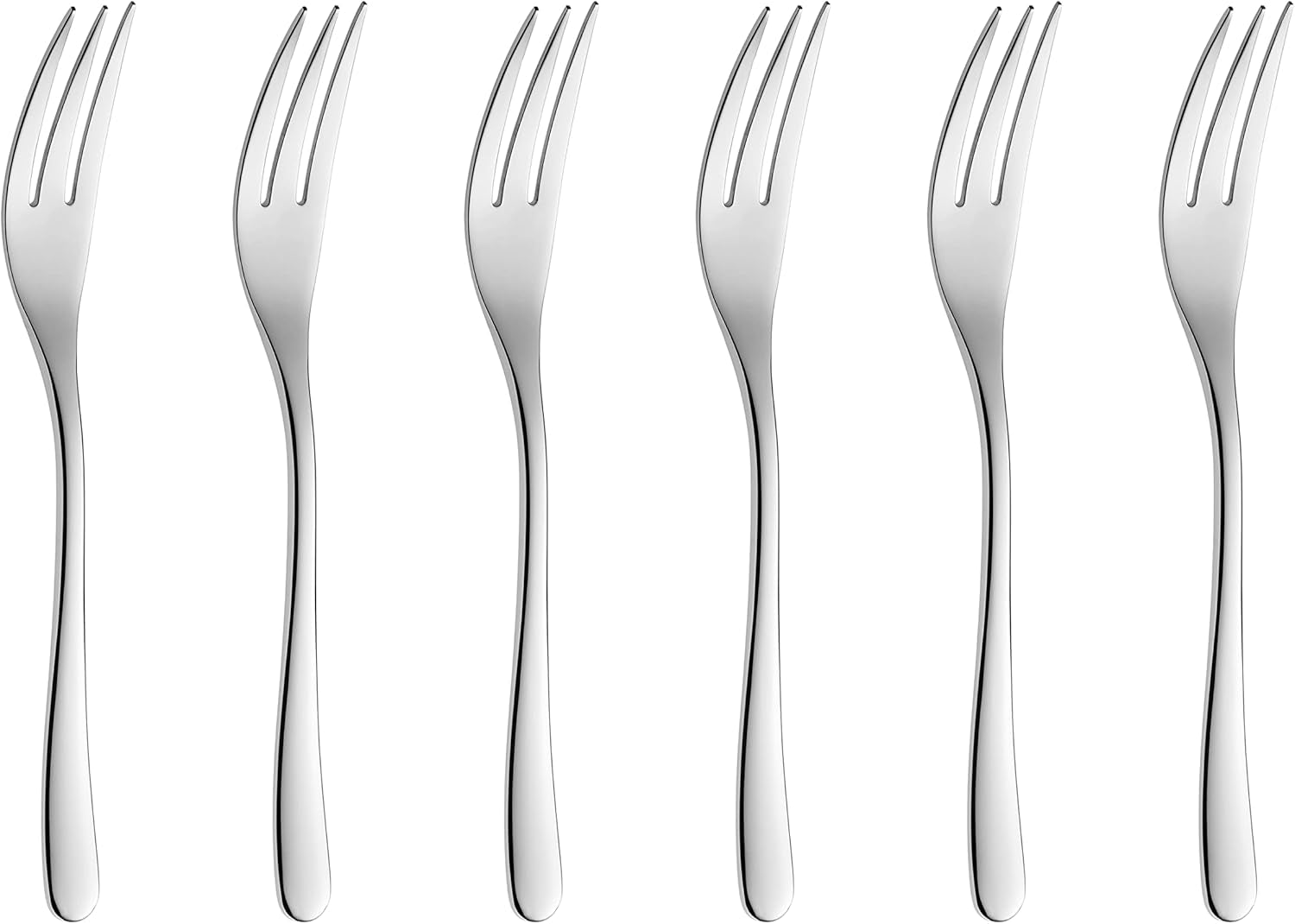 Besteckset Gerlach Muza Bright, Edelstahl, Bright Silver, 24-teilig Kitchen Naty Shop Silberglänzend 6 El. Kuchengabel