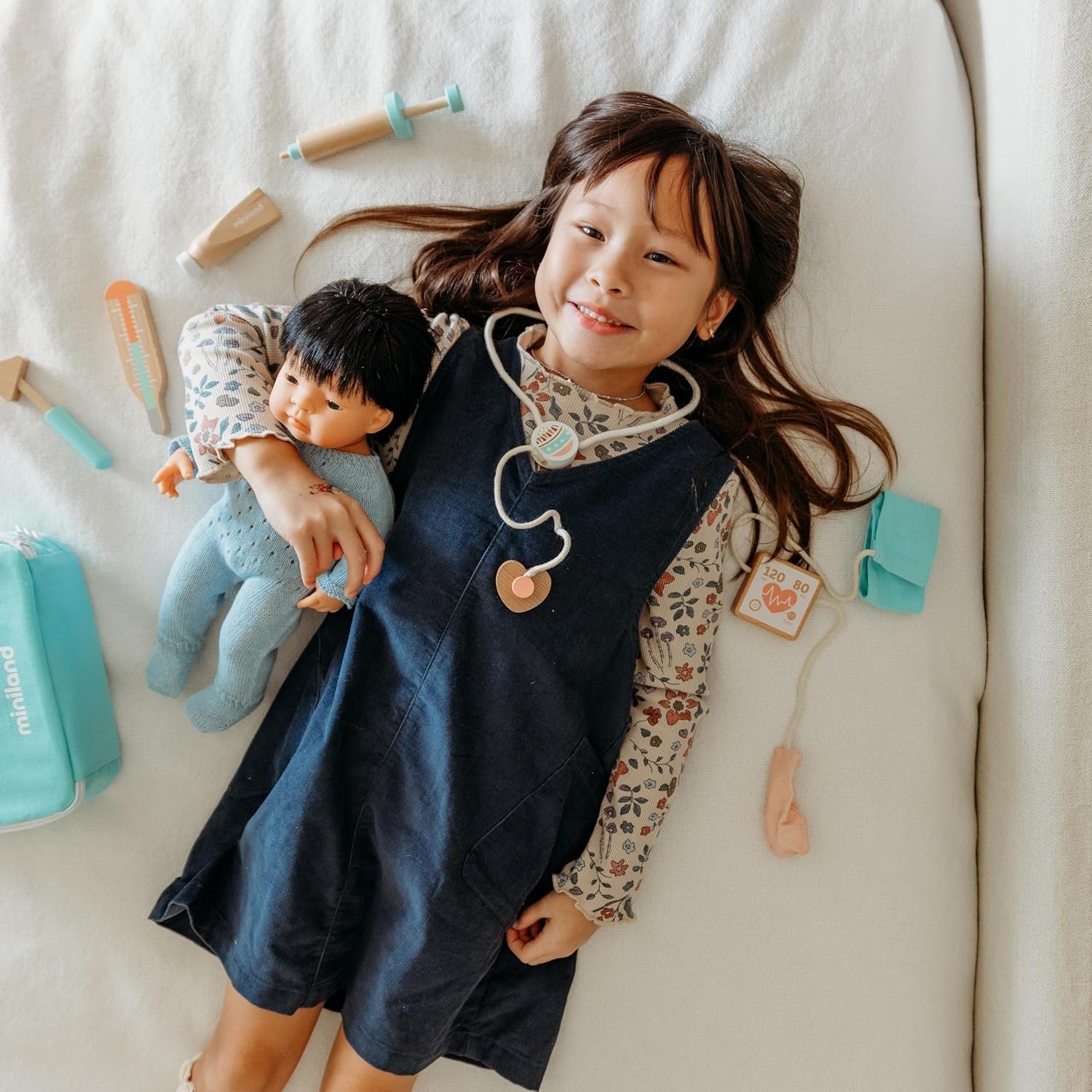 Miniland Babypuppe asiatischer Junge 38cm-31055