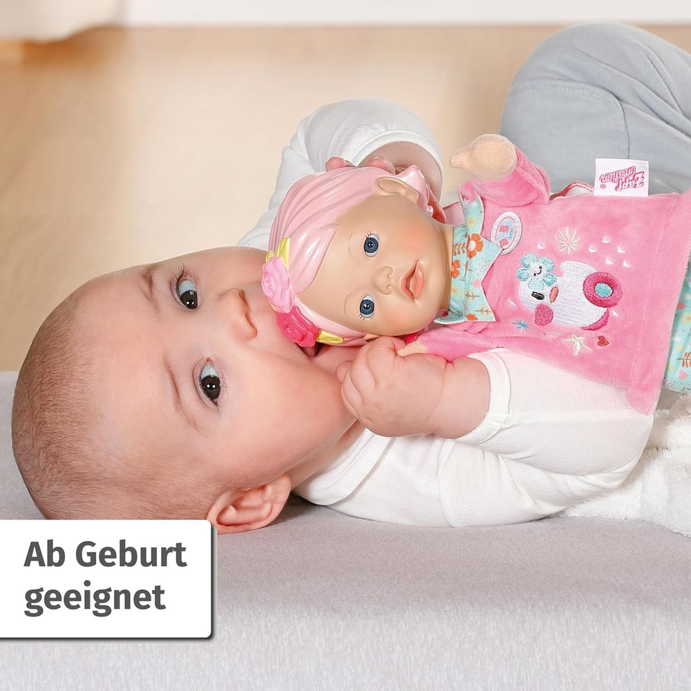 BABY born for babies Fee, Puppe mit weichem Körper und Fingertaschen in den Armen, 26 cm große Handpuppe, 834695 Zapf Creation