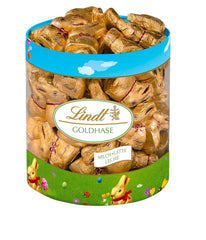 Mini Iepurași Aurii de Ciocolată | Pungă de 700g și Ediție Decorativă de Ciocolată | Pungă de 180g | Ouă premium de ciocolată cu lapte, ambalate vesel și colorat, pentru Paște | Ciocolată de Paște