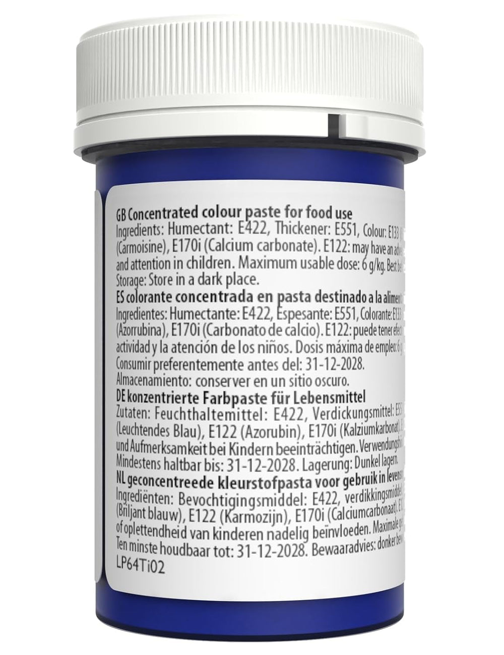Colorant alimentar pastel Sugarflair pentru paste, albastru clopoțel, colorant alimentar pentru paste, fondant și marțipan, culori concentrate Spectral - 25 g